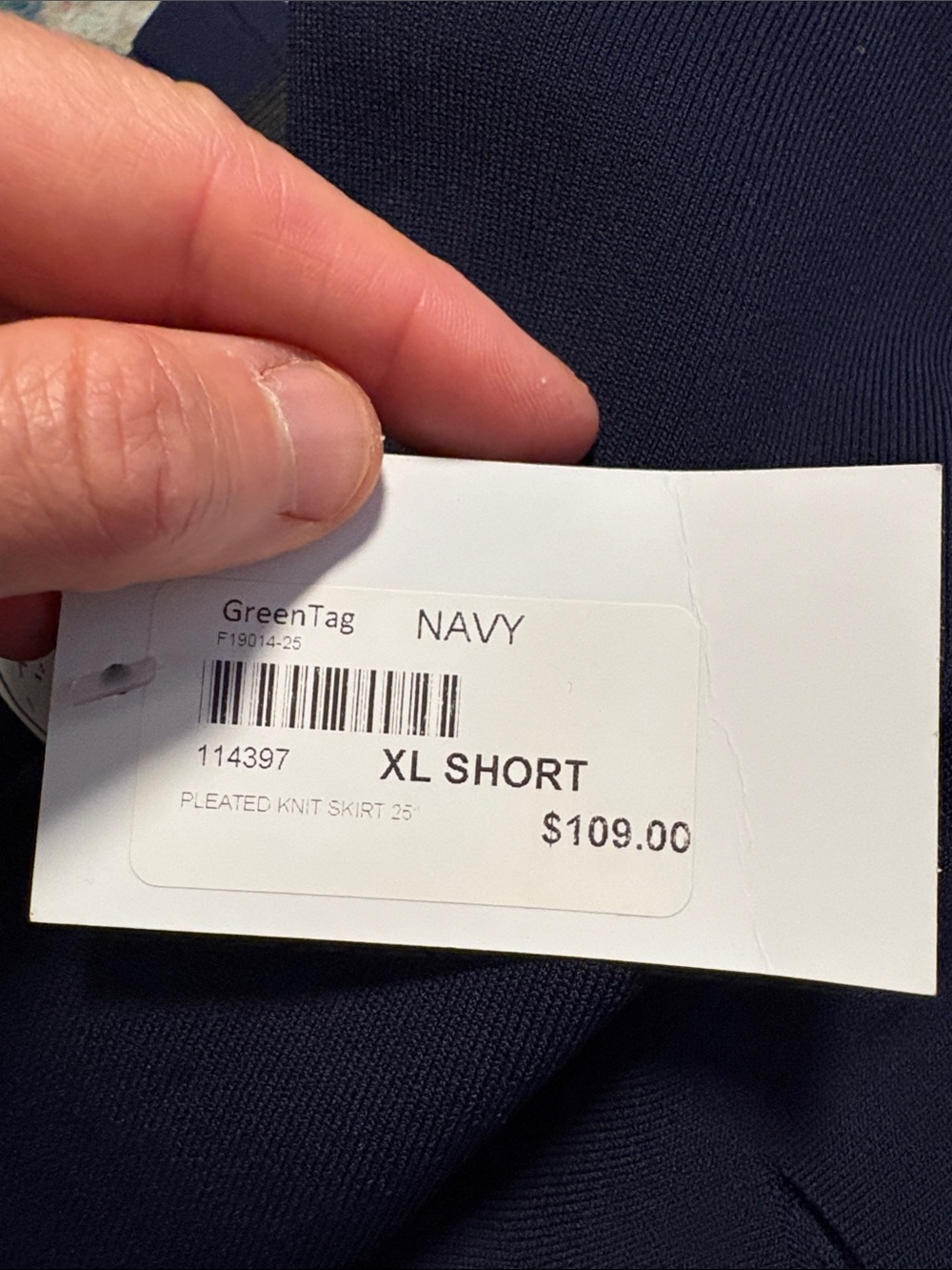 Apparalel navy pleated skirt - Picture 4 of 5